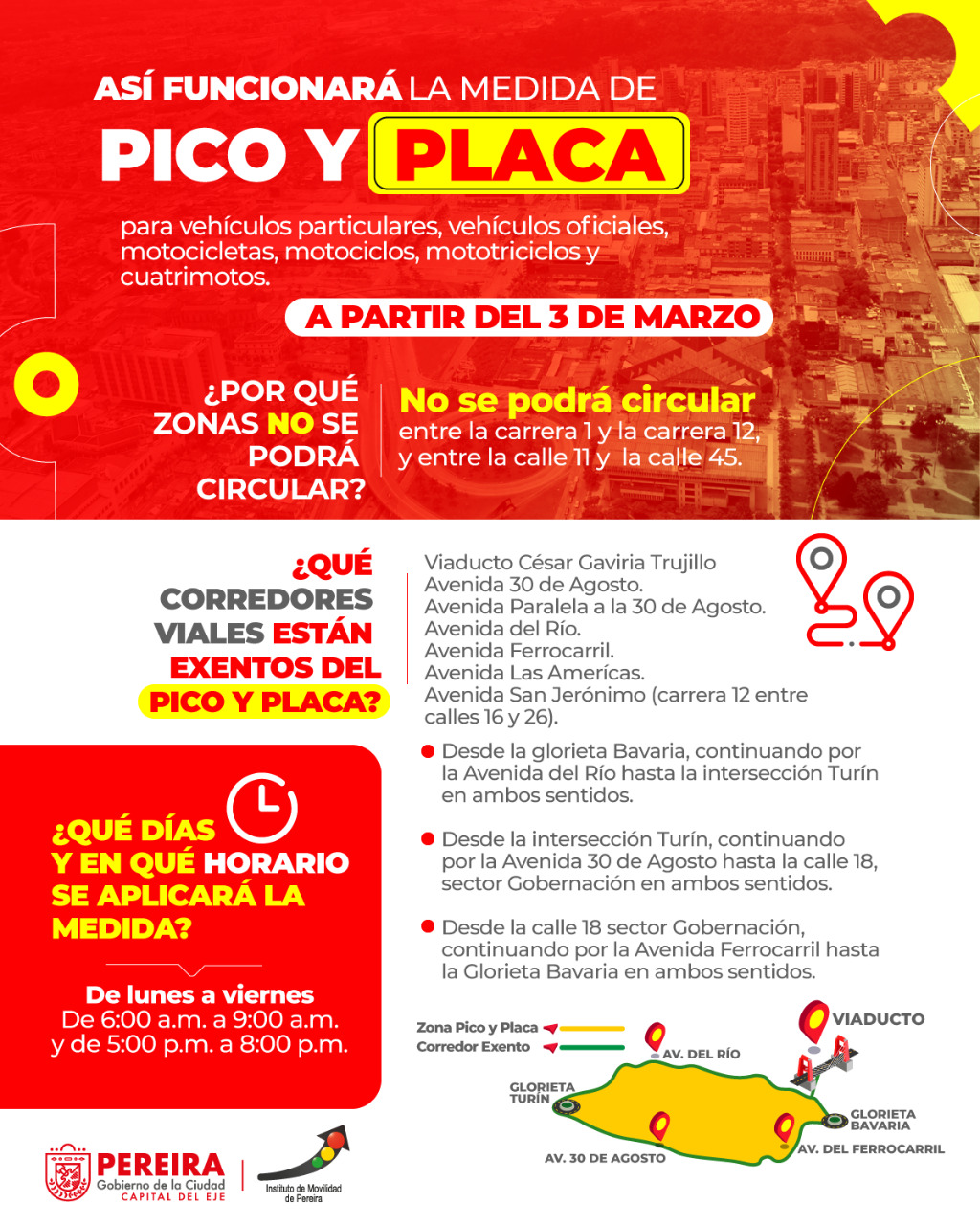 Pico y Placa Pereira 2021 Tardeando